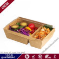 Biodegradable Kraft Food Paper Packaging Lunch Box